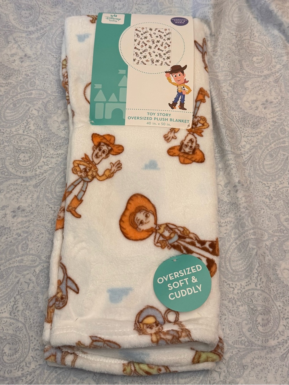 Disney Baby Toy Story Soft Thick Plush Blanket 40x50 inches